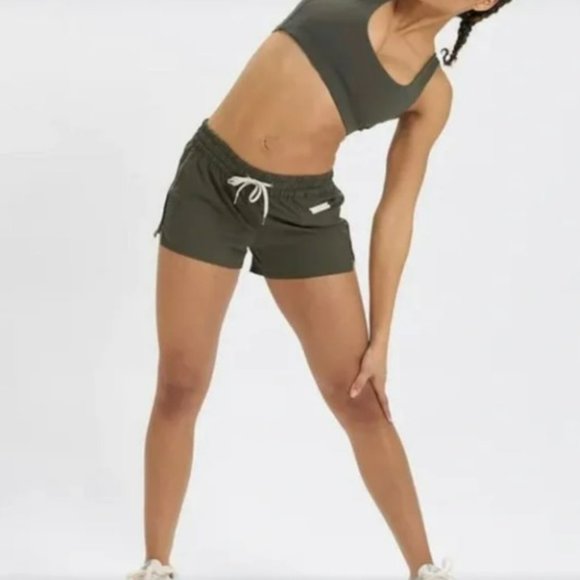 COPY - Vuori Clementine Shorts in Olive Green - 2/2.5 inseam. - Picture 1 of 5